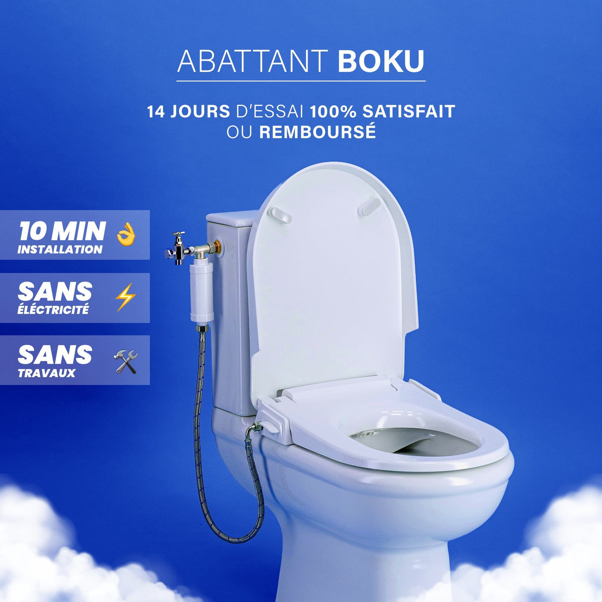 Abattant Japonais + Filtre hydro x3