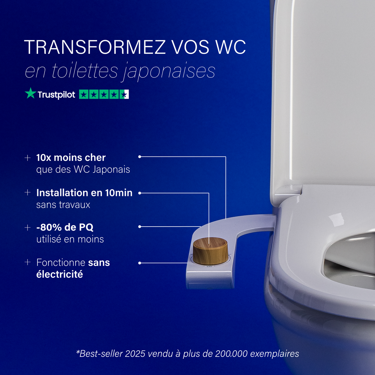 Pack Transit Fluide - Version Kit WC Japonais