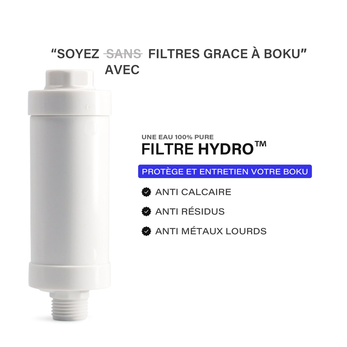 Kit Filtre Hydro™ pour abattant BOKU