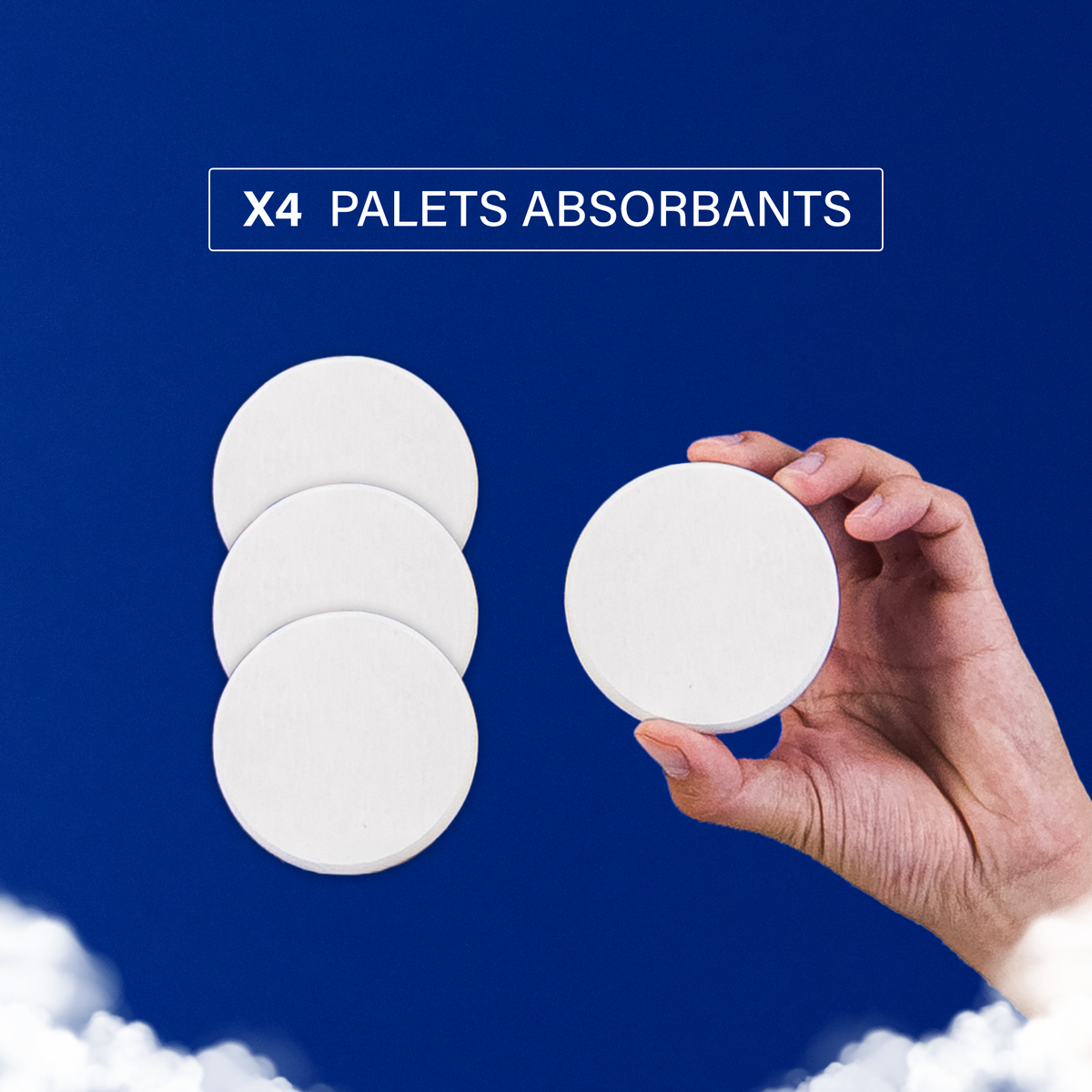 Pack de 4 palets absorbants